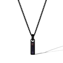 Load image into Gallery viewer, Birthstone Tag Necklace - Stealth
