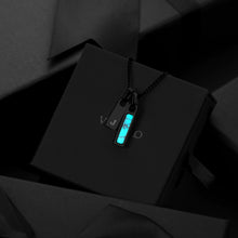 Load image into Gallery viewer, Birthstone &amp; Initial Tag Necklace - Stealth
