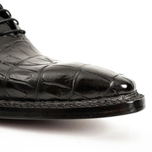 Load image into Gallery viewer, Black Alligator Norwegian Oxford
