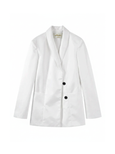 Load image into Gallery viewer, Black And White Women's Suit Jacket, Wall Street, BYMANYC New York.
