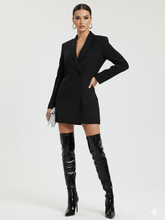 Load image into Gallery viewer, Black And White Women's Suit Jacket, Wall Street, BYMANYC New York.
