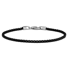 Load image into Gallery viewer, Box Chain Bracelet, 3MM - Black
