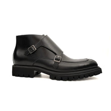 Load image into Gallery viewer, Black Double Monk Lug Boot
