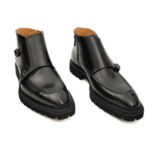 Load image into Gallery viewer, Black Double Monk Lug Boot
