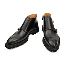 Load image into Gallery viewer, Black Double Monk Lug Boot
