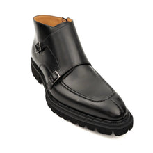 Load image into Gallery viewer, Black Double Monk Lug Boot
