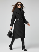 Load image into Gallery viewer, Black Down Coat For Women, SoHo, BYMANYC New York.

