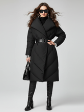 Load image into Gallery viewer, Black Down Coat For Women, SoHo, BYMANYC New York.

