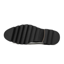 Load image into Gallery viewer, Black Leather Monk Strap Shoes with Chunky Soles
