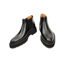 Load image into Gallery viewer, Black Leather Platform Chelsea

