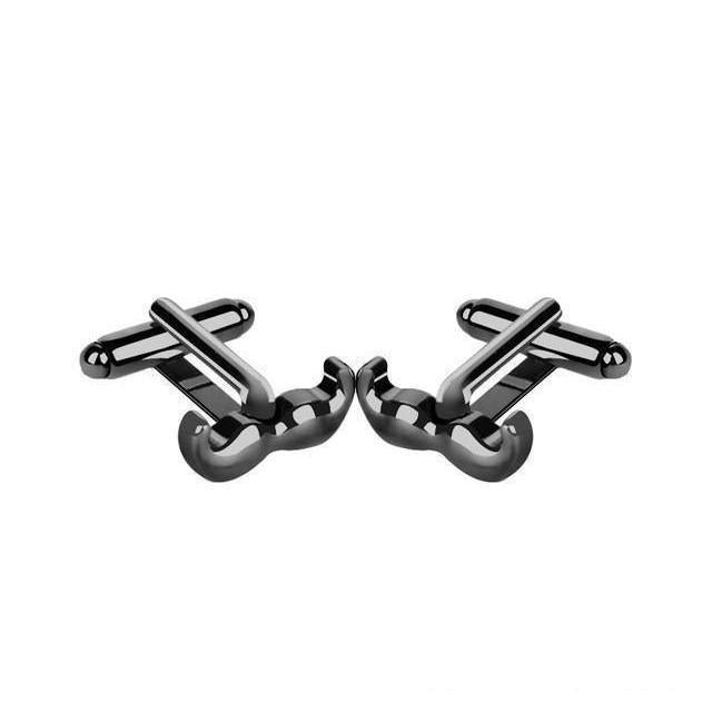 Black Moustache Cufflinks