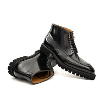 Load image into Gallery viewer, Black Patent Lug Sole Boot
