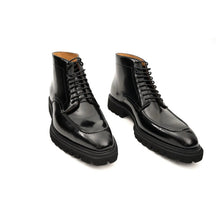 Load image into Gallery viewer, Black Patent Lug Sole Boot
