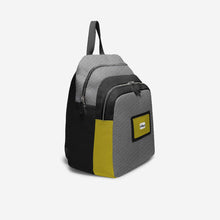 Load image into Gallery viewer, Black &amp; Yellow Vegan Backpack BYMANYC ® New York – Italy Made
