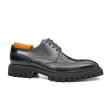Load image into Gallery viewer, Black derby brogue shoes

