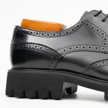 Load image into Gallery viewer, Black derby brogue shoes
