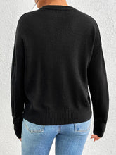 Load image into Gallery viewer, Black Heart Jacquard Crewneck Sweater | NCS
