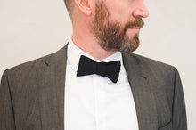 Load image into Gallery viewer, Men In Black - Men's Self-tie Bow Tie
