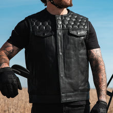 Load image into Gallery viewer, Hornet Men's Club Style Leather Vest
