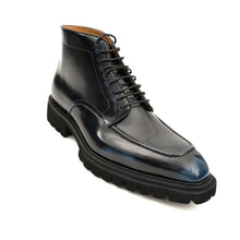 Load image into Gallery viewer, Blue Patent Lug Sole Boot
