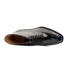 Load image into Gallery viewer, Blue Patent Lug Sole Boot
