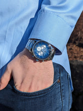 Load image into Gallery viewer, Blue Retro Chronograph
