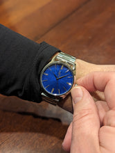 Load image into Gallery viewer, Blue Sunburst Watch

