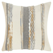 Load image into Gallery viewer, Boho Striped Chenille Throw Pillowcases
