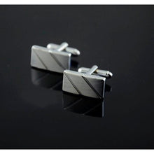 Load image into Gallery viewer, Bold Silver Cufflinks
