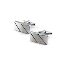 Load image into Gallery viewer, Bold Silver Cufflinks

