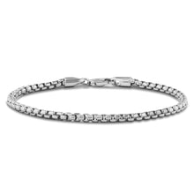 Load image into Gallery viewer, Box Chain Bracelet, 3MM - Sterling Silver
