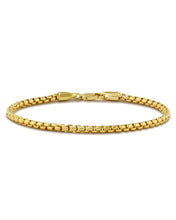 Load image into Gallery viewer, Box Chain Bracelet, 3MM - 14K Gold
