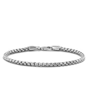 Load image into Gallery viewer, Box Chain Bracelet, 3MM - Sterling Silver

