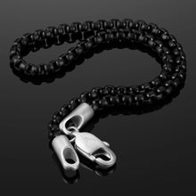 Load image into Gallery viewer, Box Chain Bracelet, 3MM - Black
