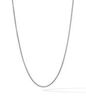 Load image into Gallery viewer, Box Chain Necklace, 2MM - Sterling Silver
