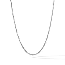 Load image into Gallery viewer, Box Chain Necklace, 2MM - Sterling Silver
