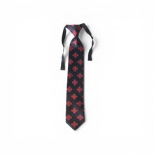 Load image into Gallery viewer, Boys Red Jerusalem Cross with White Accents Necktie
