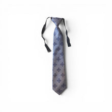 Load image into Gallery viewer, Boys Blue Jerusalem Cross Necktie with White Accents
