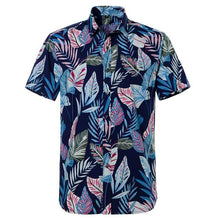 Load image into Gallery viewer, Breezy Palm Hawaiian Cotton Short Sleeve Shirt

