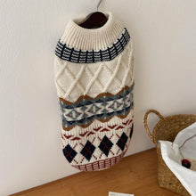 Load image into Gallery viewer, British Retro Argyle Fair Isle Sweater for Pet | NCS
