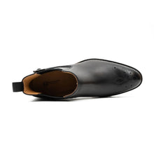 Load image into Gallery viewer, Brogue Chelsea Boots Black
