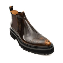 Load image into Gallery viewer, Brogue Platform Chelsea Boot
