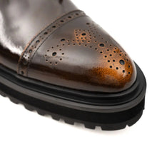 Load image into Gallery viewer, Brogue Platform Chelsea Boot
