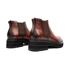 Load image into Gallery viewer, Brown Burnished Leather Chelsea Boot
