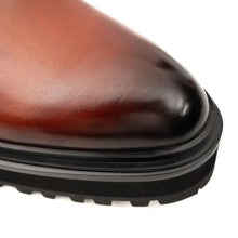 Load image into Gallery viewer, Brown Burnished Leather Chelsea Boot
