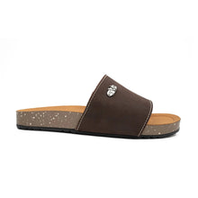Load image into Gallery viewer, Brown Single - Strap Slide Sandals
