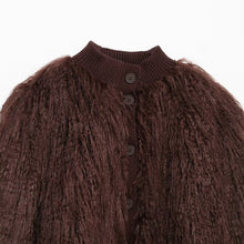 Load image into Gallery viewer, Brown Stand-Up Collar Jacket For Women, Gramercy, BYMANYC New York.
