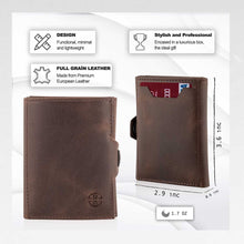 Load image into Gallery viewer, Verona Front Pocket Trifold Leather Wallet
