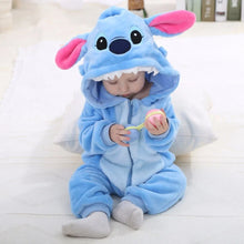 Load image into Gallery viewer, Cartoon Flannel Baby Rompers - # BAAA21110013
