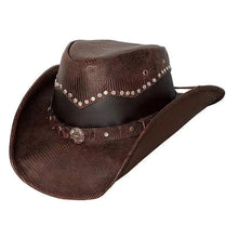 Load image into Gallery viewer, Bullhide Bonfire- Leather Cowboy Hat
